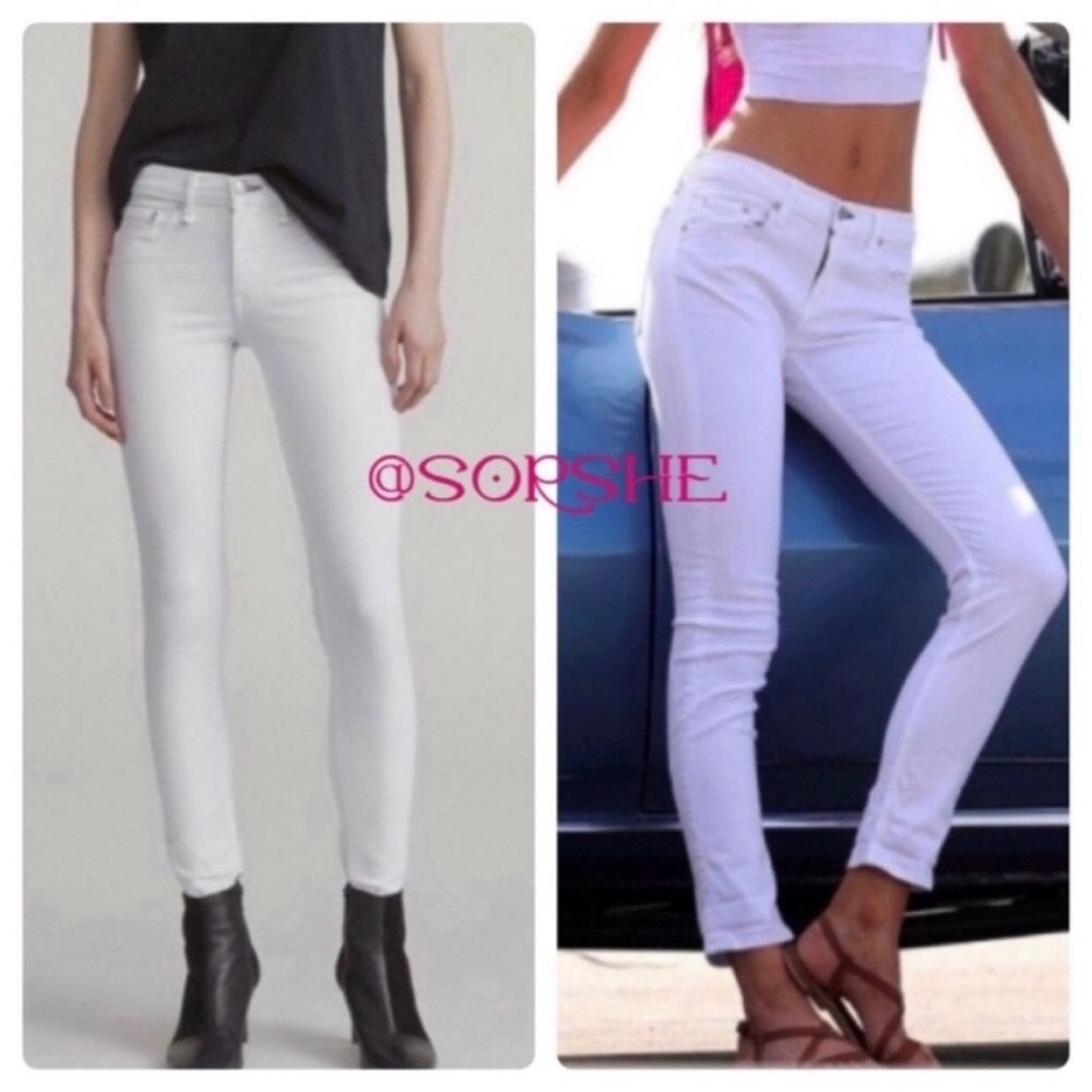 Rag & Bone Jeans bright blanc skinny jeans Size: 28